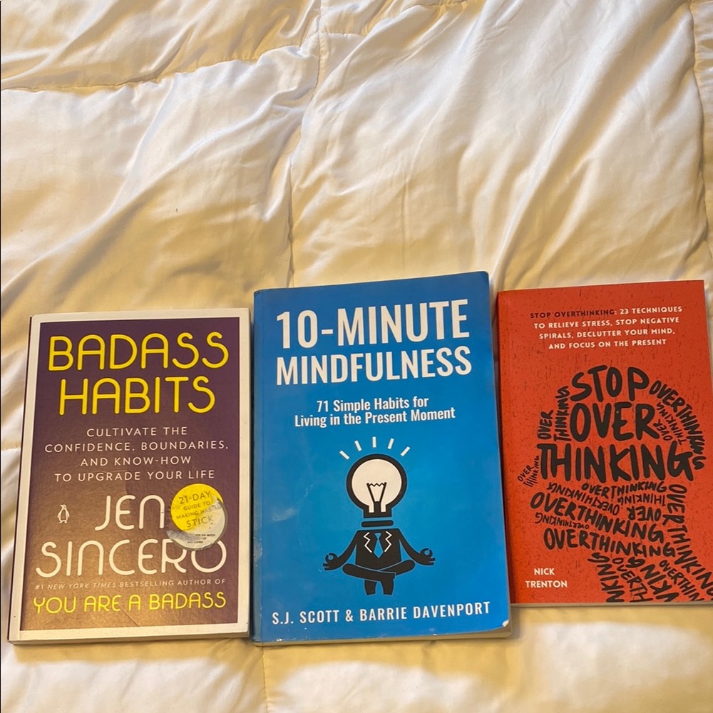 Set of Three Self-Help Books